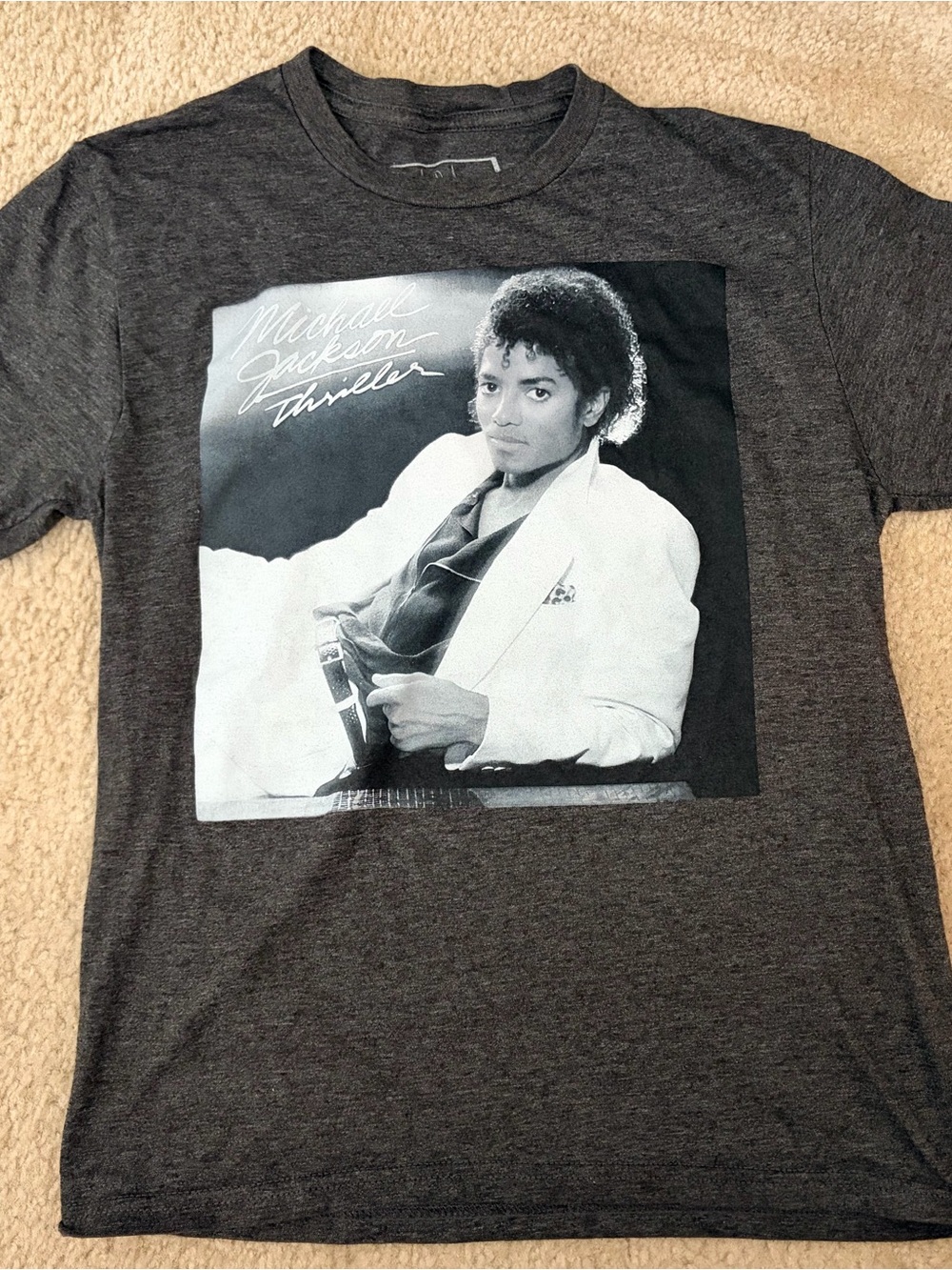 Michael Jackson Thriller Graphic Tee - Charcoal